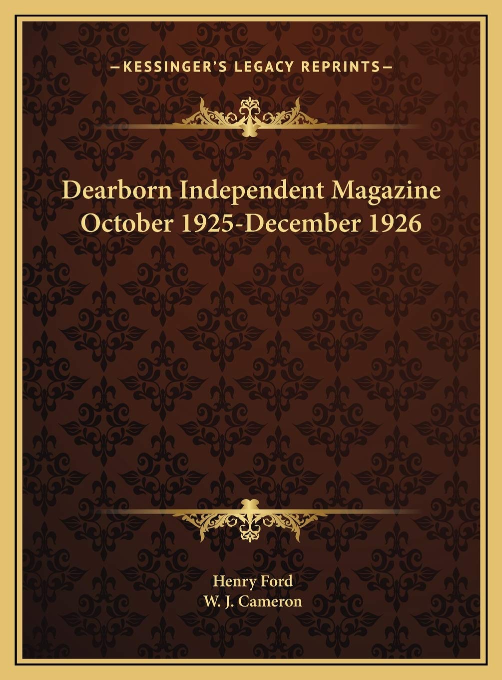 Dearborn Independent Magazine October 1925-December 1926 book