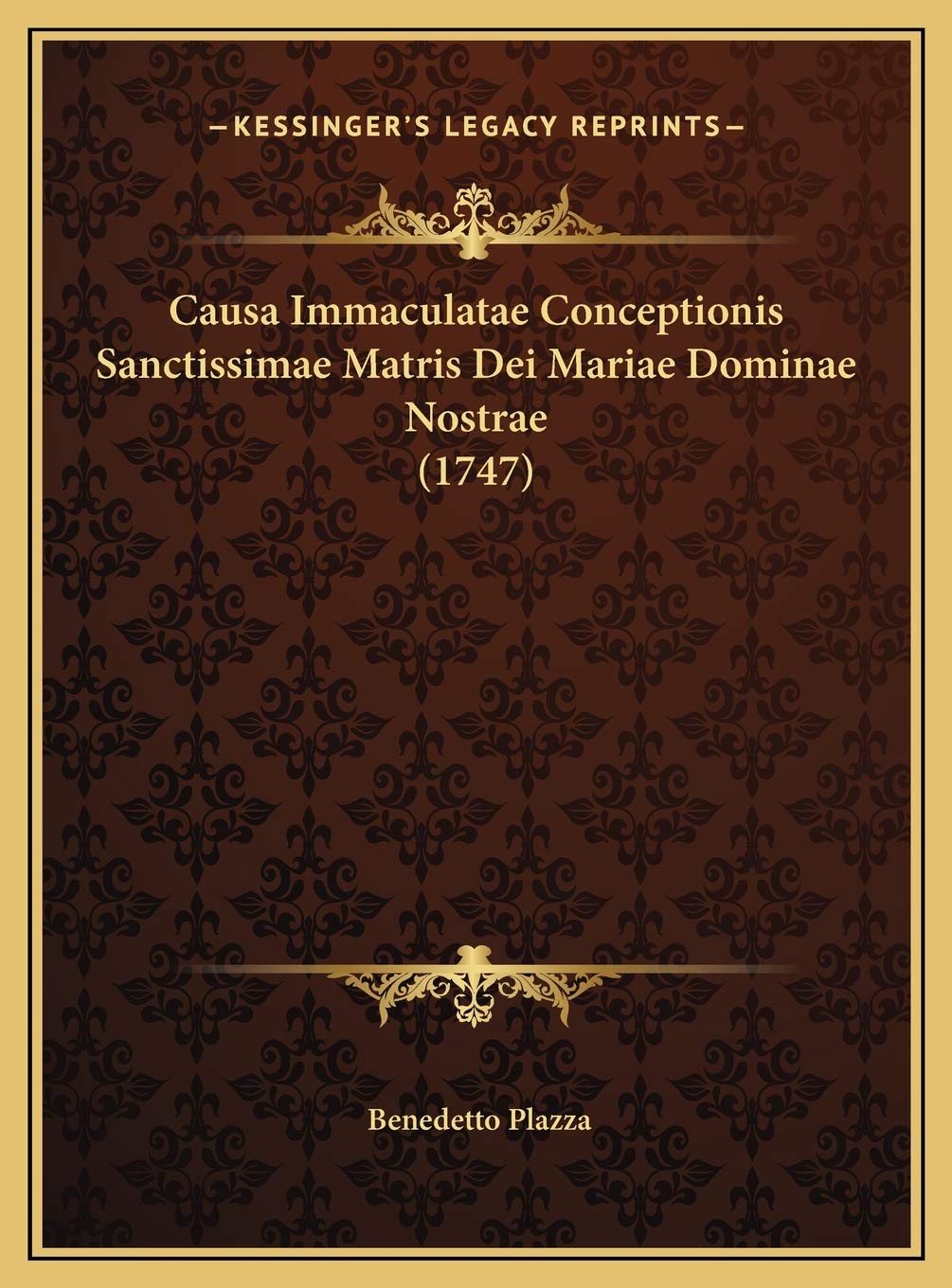 Causa Immaculatae Conceptionis Sanctissimae Matris Dei Mariae Dominae Nostrae (1747) Contemporary literature