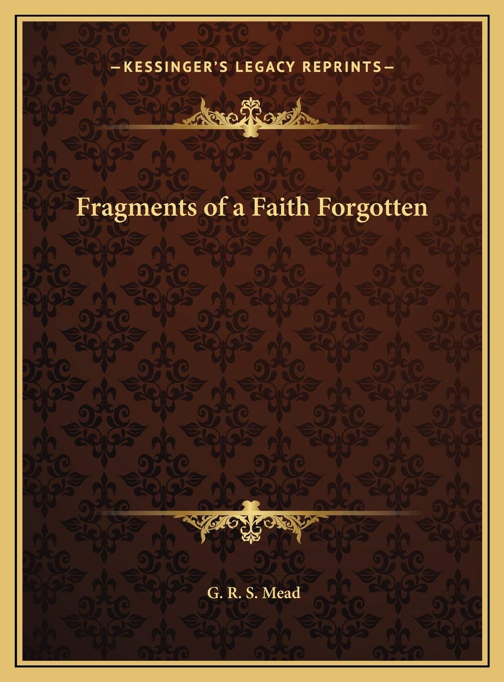 Fragments of a Faith Forgotten Contemporary literature
