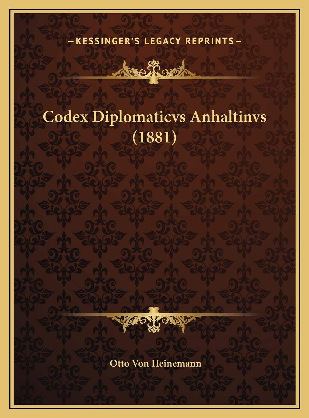 Codex Diplomaticvs Anhaltinvs (1881) Contemporary literature