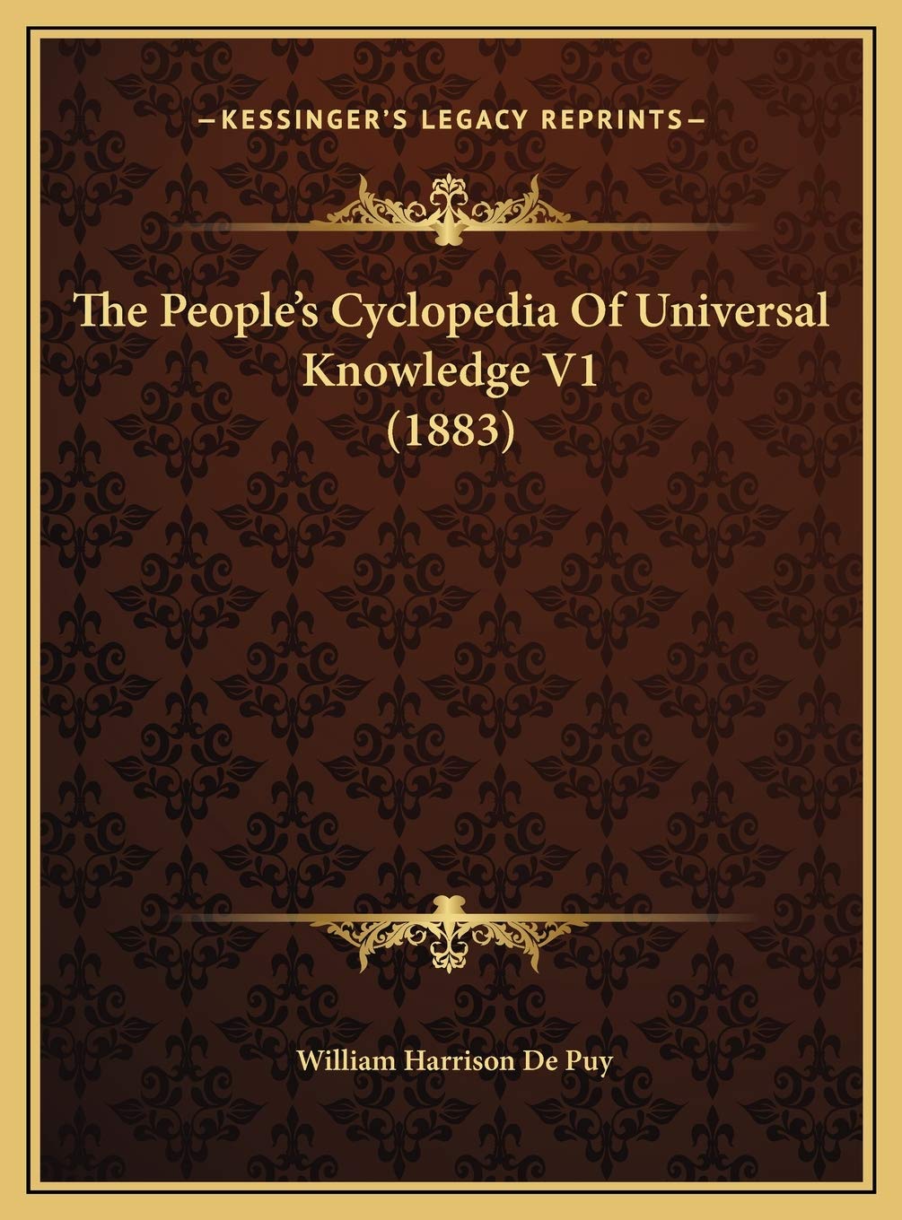 The People's Cyclopedia Of Universal Knowledge V1 (1883) Philosophy