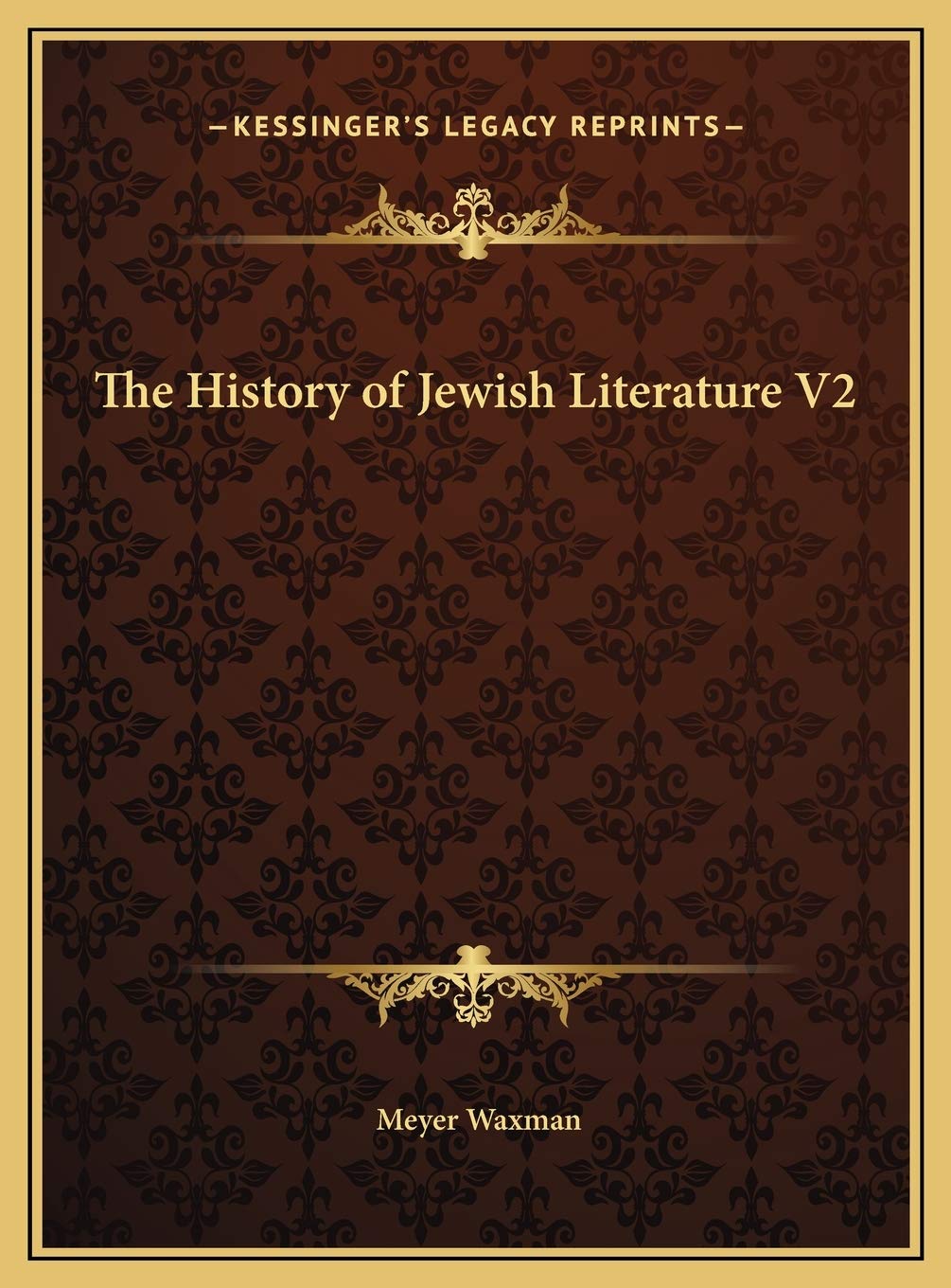 The History of Jewish Literature V2 Philosophy