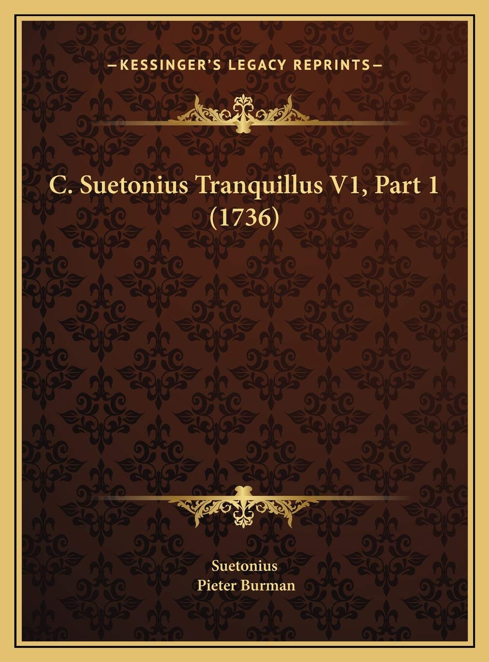 Product Image: C. Suetonius Tranquillus V1, Part 1 (1736)