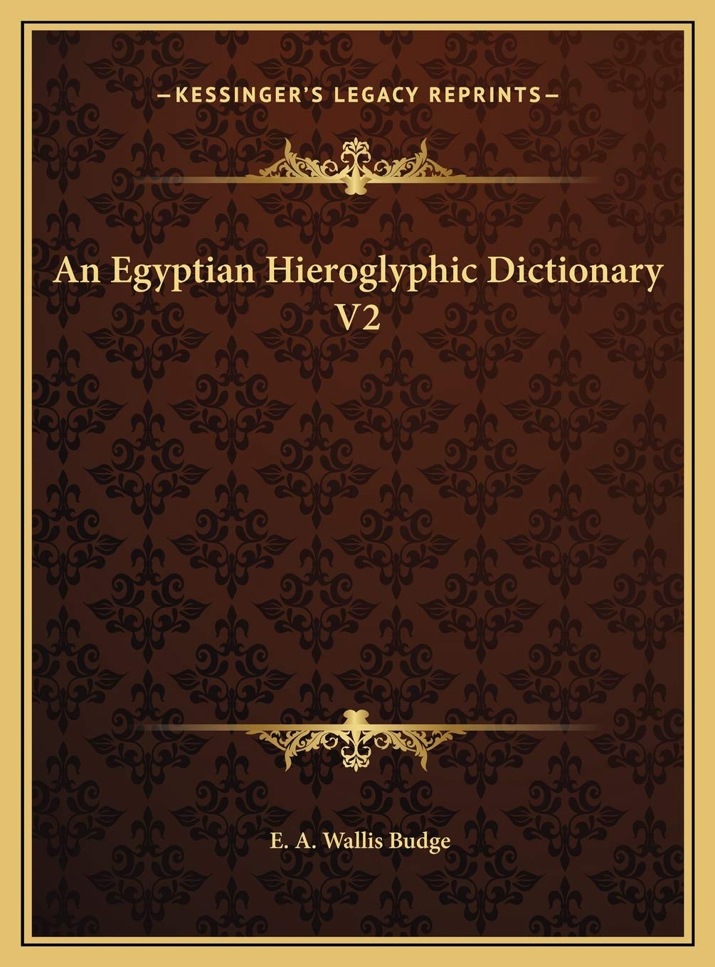 Product Image: An Egyptian Hieroglyphic Dictionary V2