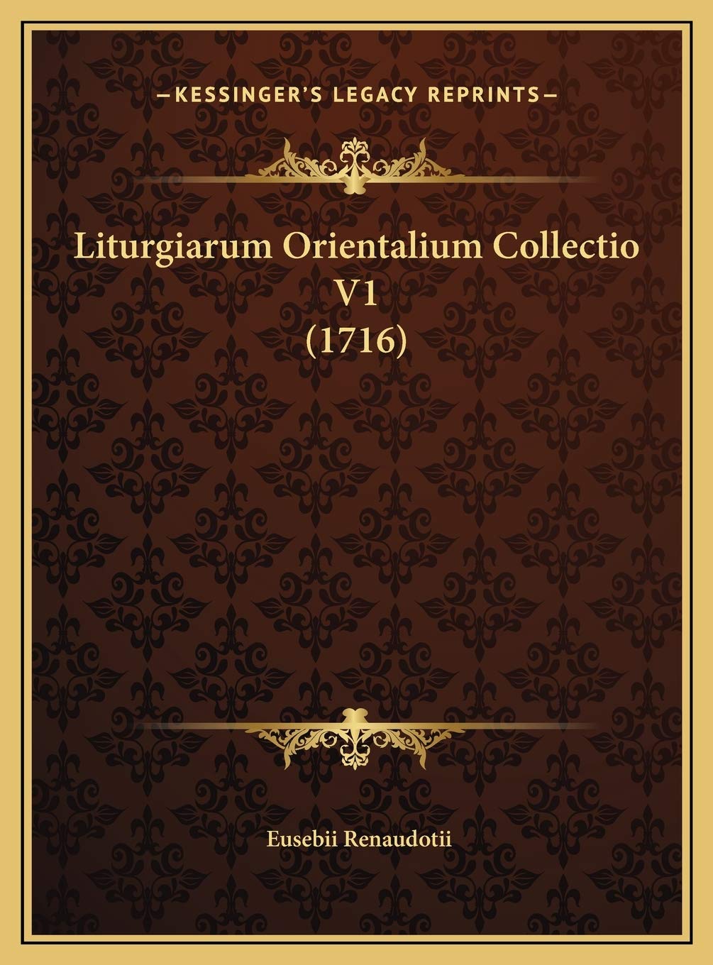 Liturgiarum Orientalium Collectio V1 (1716) Philosophy