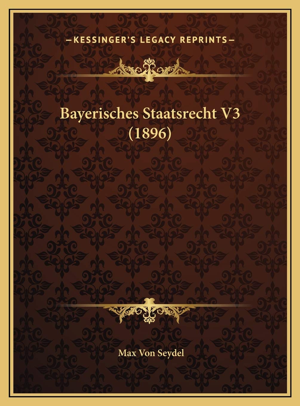 Bayerisches Staatsrecht V3 (1896) Law