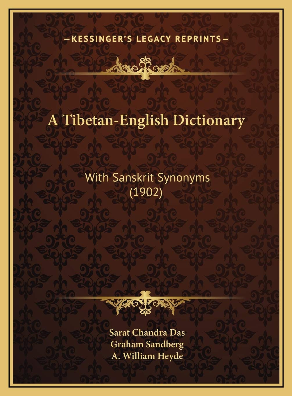 A Tibetan-English Dictionary: With Sanskrit Synonyms (1902) Philosophy