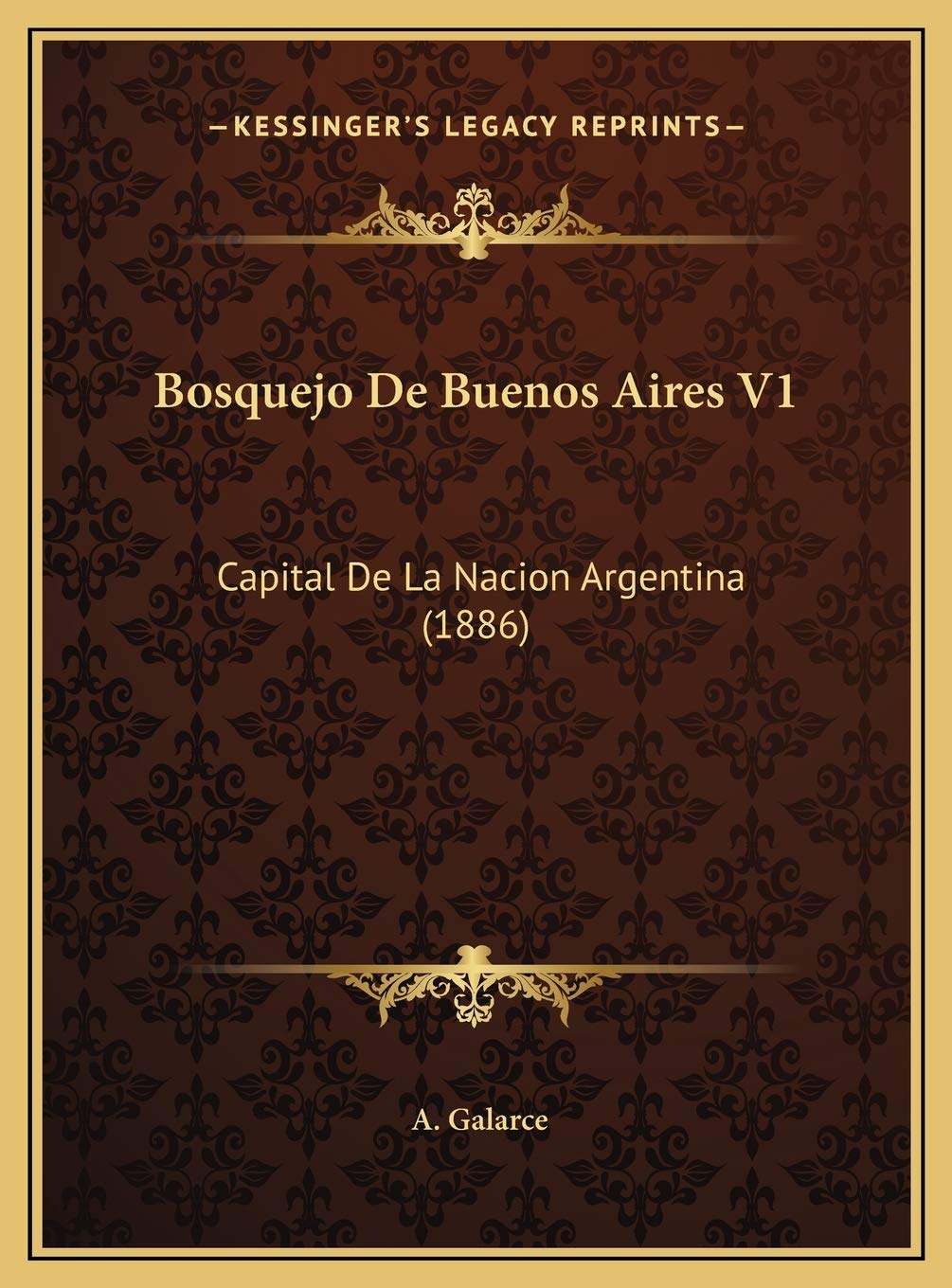 Bosquejo De Buenos Aires V1: Capital De La Nacion Argentina (1886) Contemporary literature