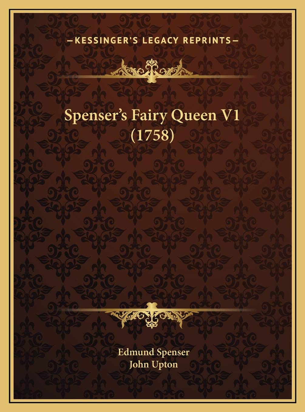 Spenser's Fairy Queen V1 (1758) Philosophy