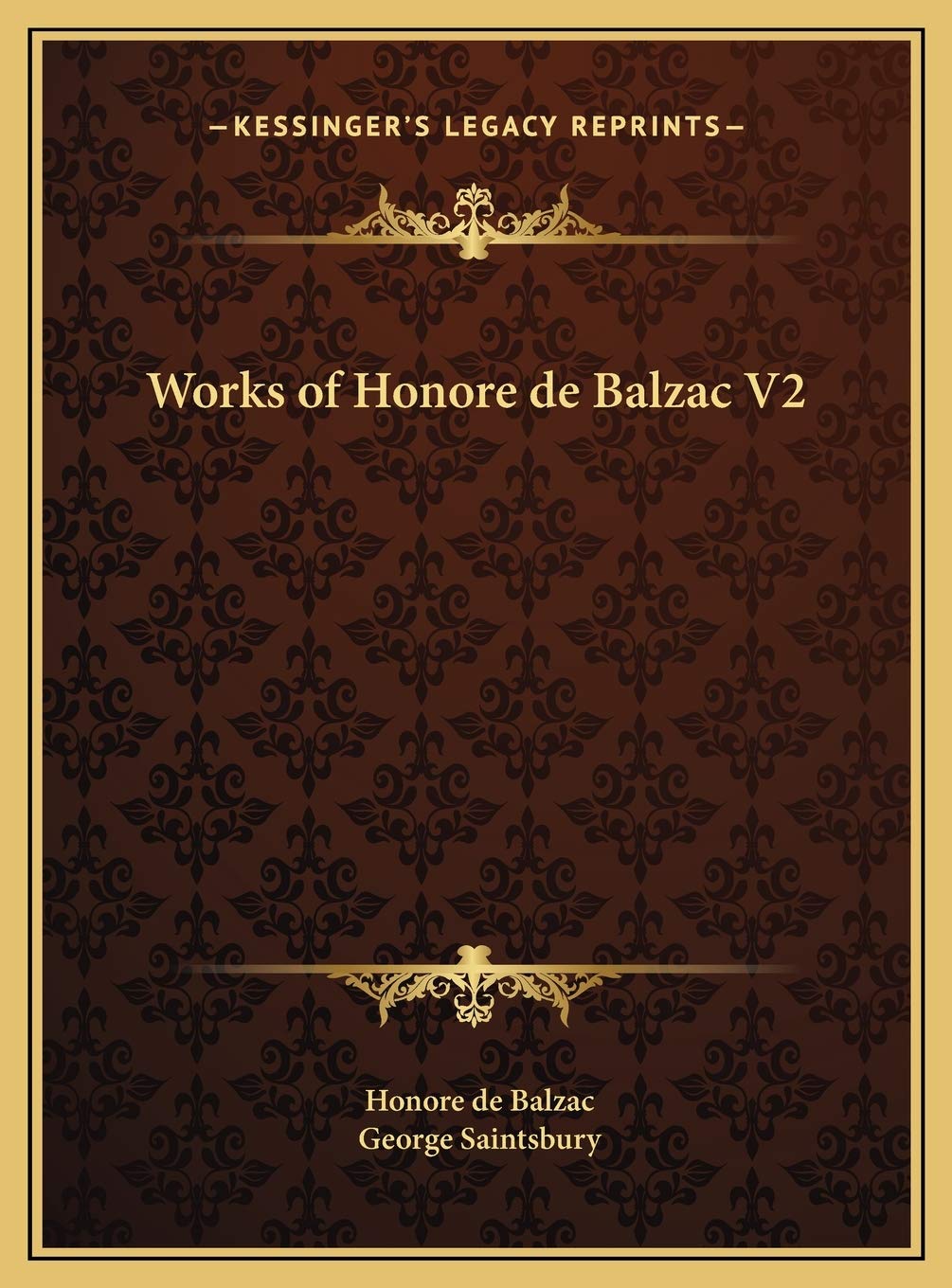 Works of Honore de Balzac V2 Contemporary literature