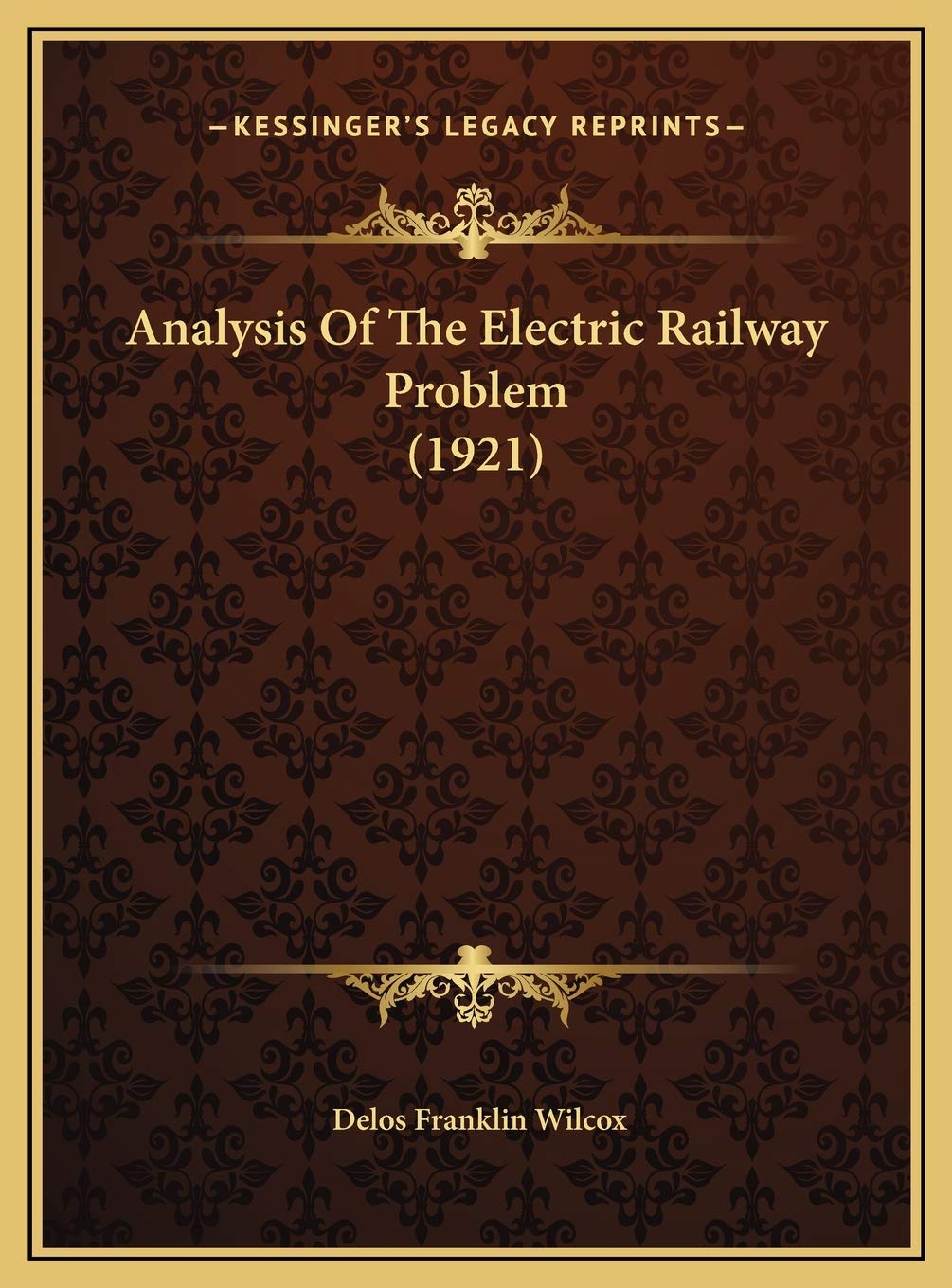 Analysis Of The Electric Railway Problem (1921) Essays & Short Stories