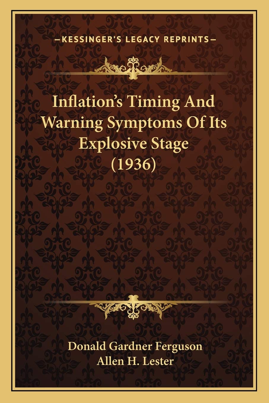 Inflation's Timing And Warning Symptoms Of Its Explosive Stage (1936) Drama