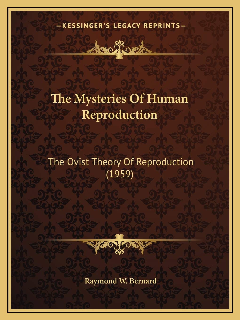 The Mysteries Of Human Reproduction: The Ovist Theory Of Reproduction (1959) Medicine