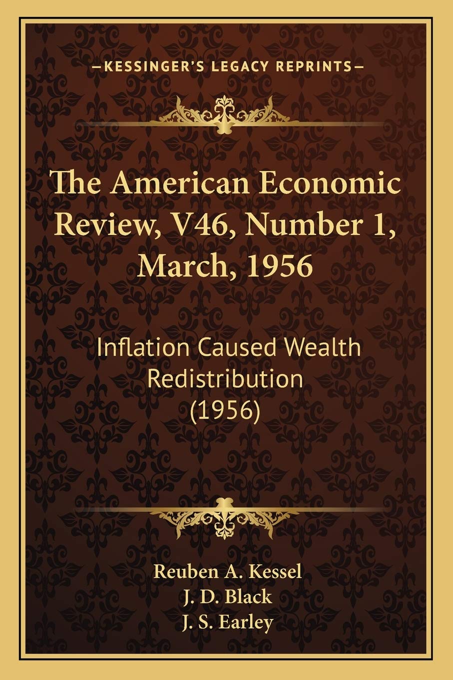 The American Economic Review, V46, Number 1, March, 1956: Inflation Caused Wealth Redistribution (1956) Contemporary literature Books