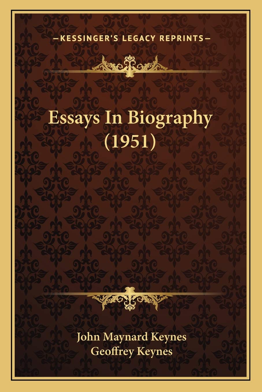 Essays In Biography (1951) Philosophy