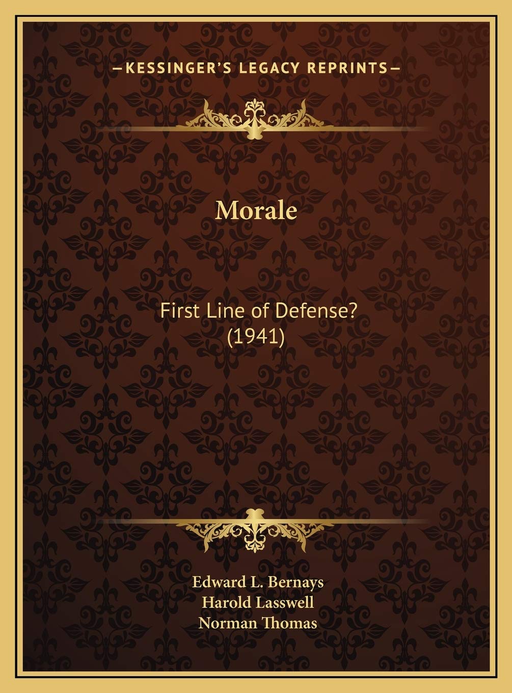 Morale: First Line of Defense? (1941) Philosophy