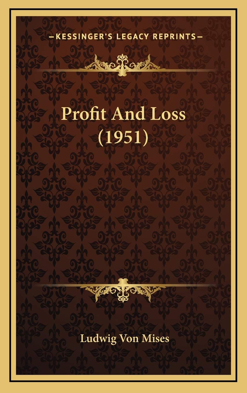 Profit And Loss (1951) Contemporary literature