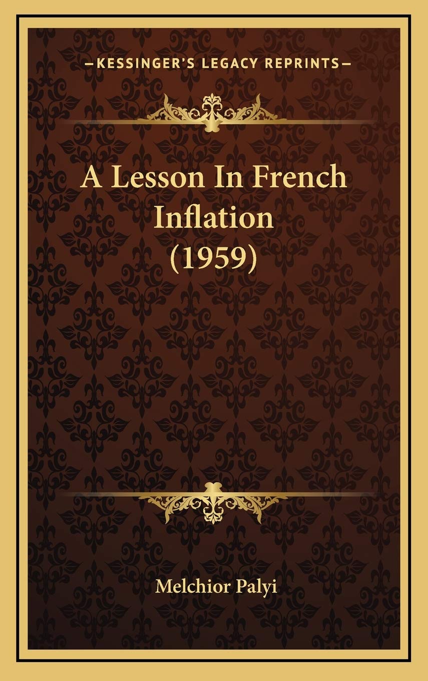 A Lesson In French Inflation (1959) Drama