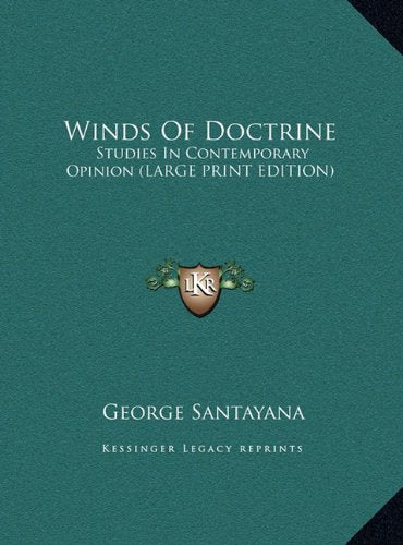 Winds Of Doctrine: Studies In Contemporary Opinion (LARGE PRINT EDITION) Contemporary literature