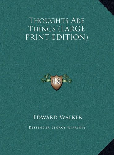 Thoughts Are Things (LARGE PRINT EDITION) Contemporary literature