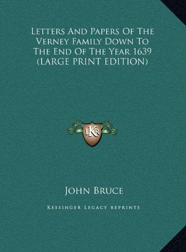 Letters and Papers of the Verney Family Down to the End of the Year 1639 Contemporary literature Books