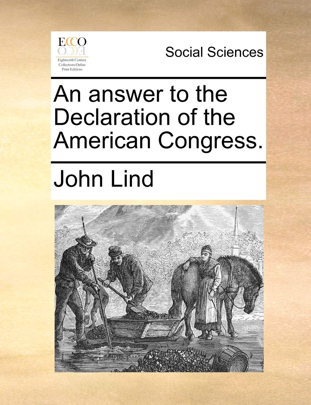 An Answer to the Declaration of the American Congress. Books