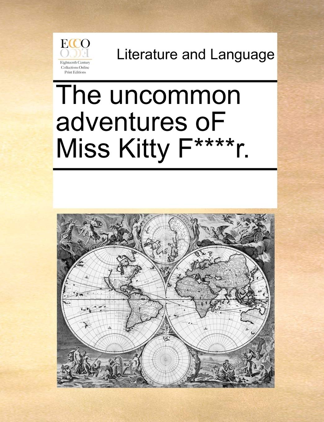 The uncommon adventures oF Miss Kitty F****r. Social Sciences