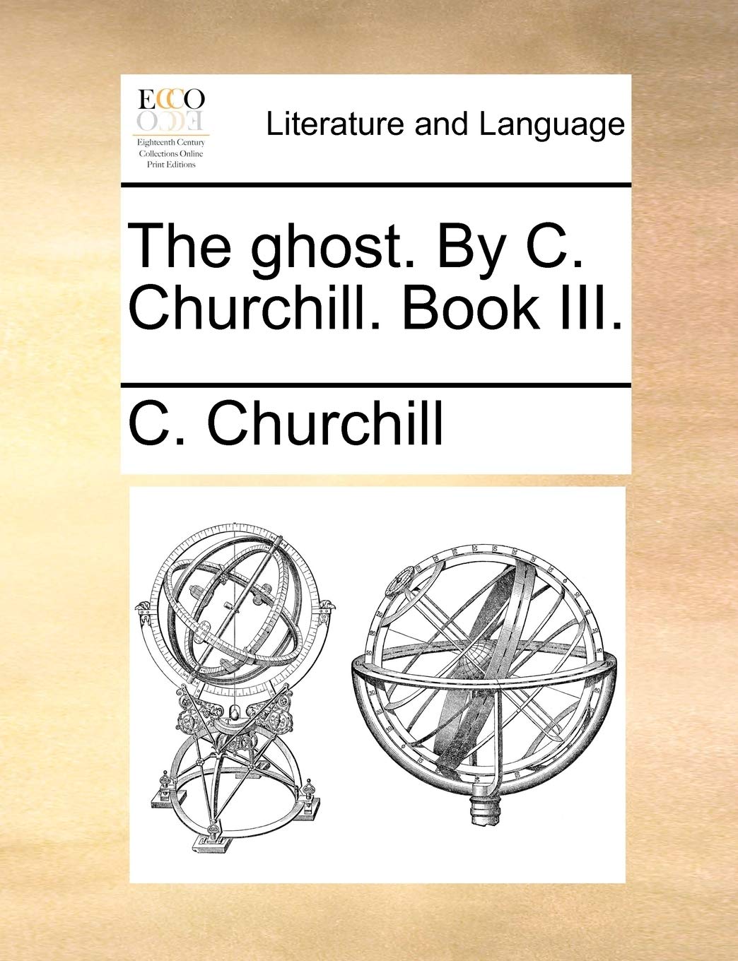 The ghost. By C. Churchill. Book III. Social Sciences