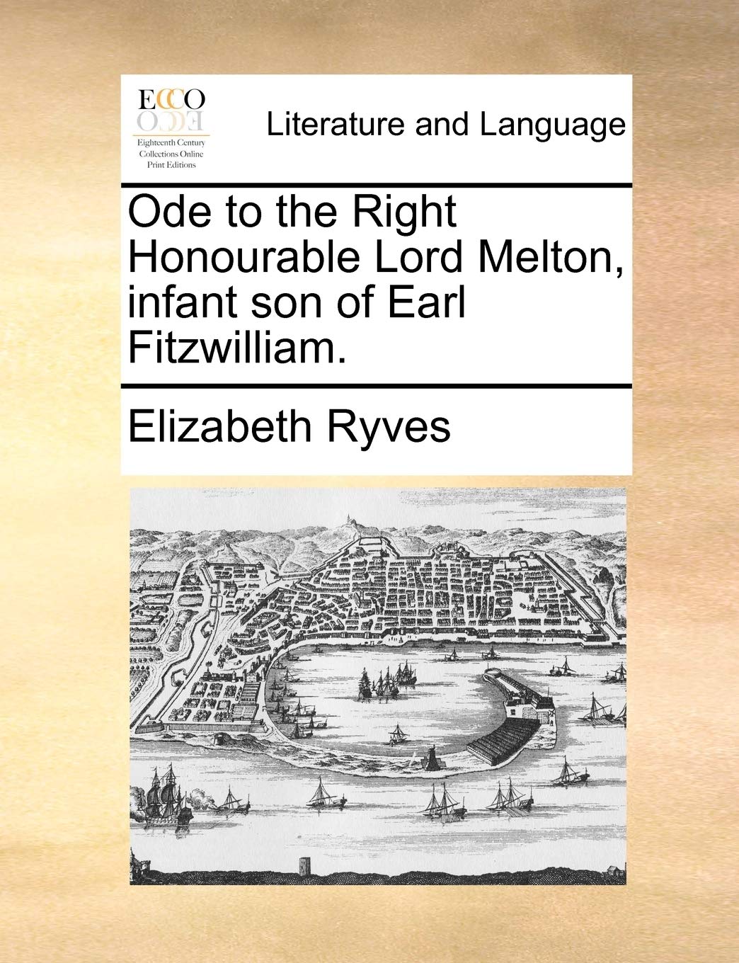 Ode to the Right Honourable Lord Melton, Infant Son of Earl Fitzwilliam. Social Sciences