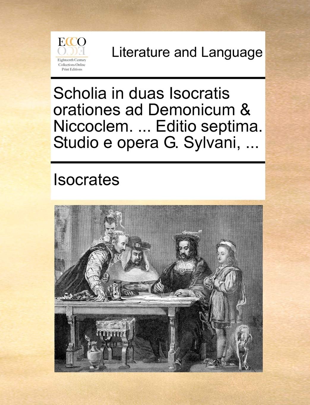 Scholia in Duas Isocratis Orationes Ad D Social Sciences