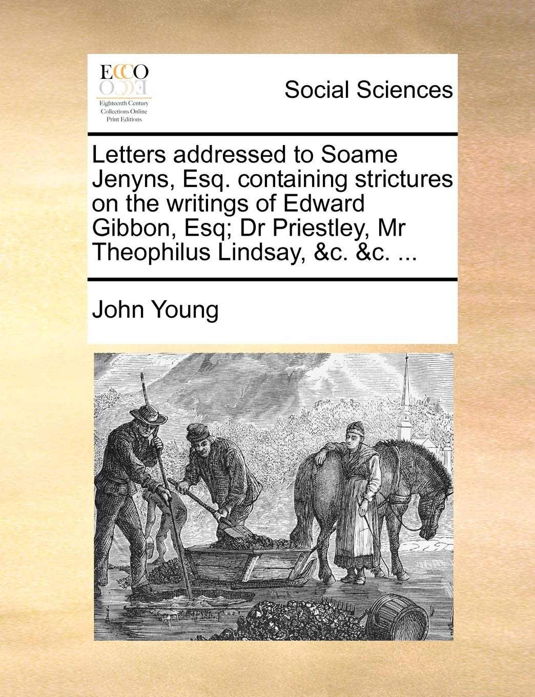 Letters addressed to Soame Jenyns, Esq. containing strictures on the writings of Edward Gibbon, Esq; Dr Priestley, Mr Theophilus Lindsay, &c. &c. ... Books