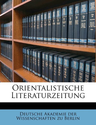 Orientalistische Literaturzeitung Politics & History