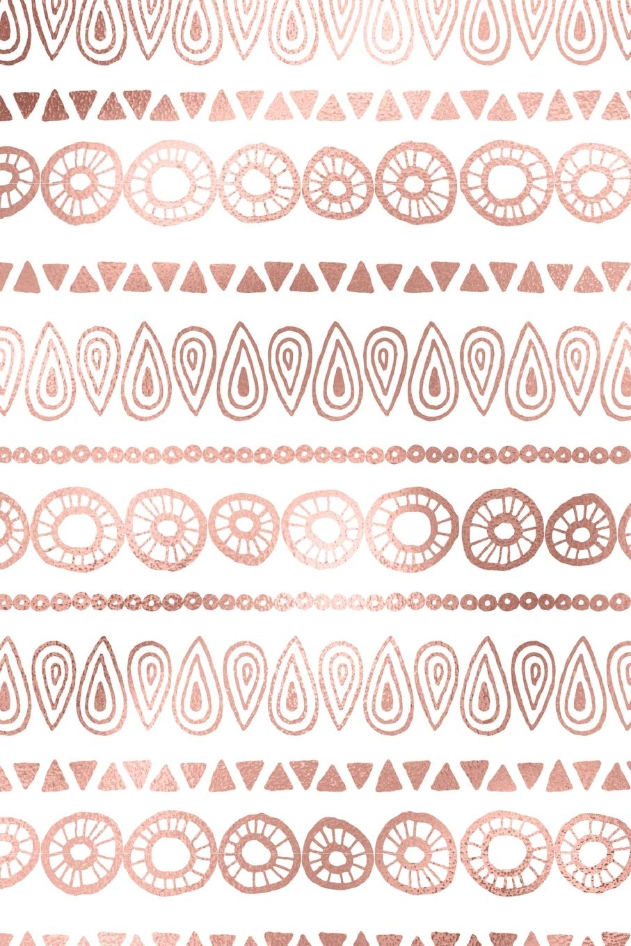 Rose Gold and Black Bohemian Composition Notebook - Small Unruled Notebook - 6x9 Blank Notebook (Softcover Journal / Notebook / Sketchbook / Diary) (6x9 Blank Softcover Notebook, Band 16) Business, Finance & Career