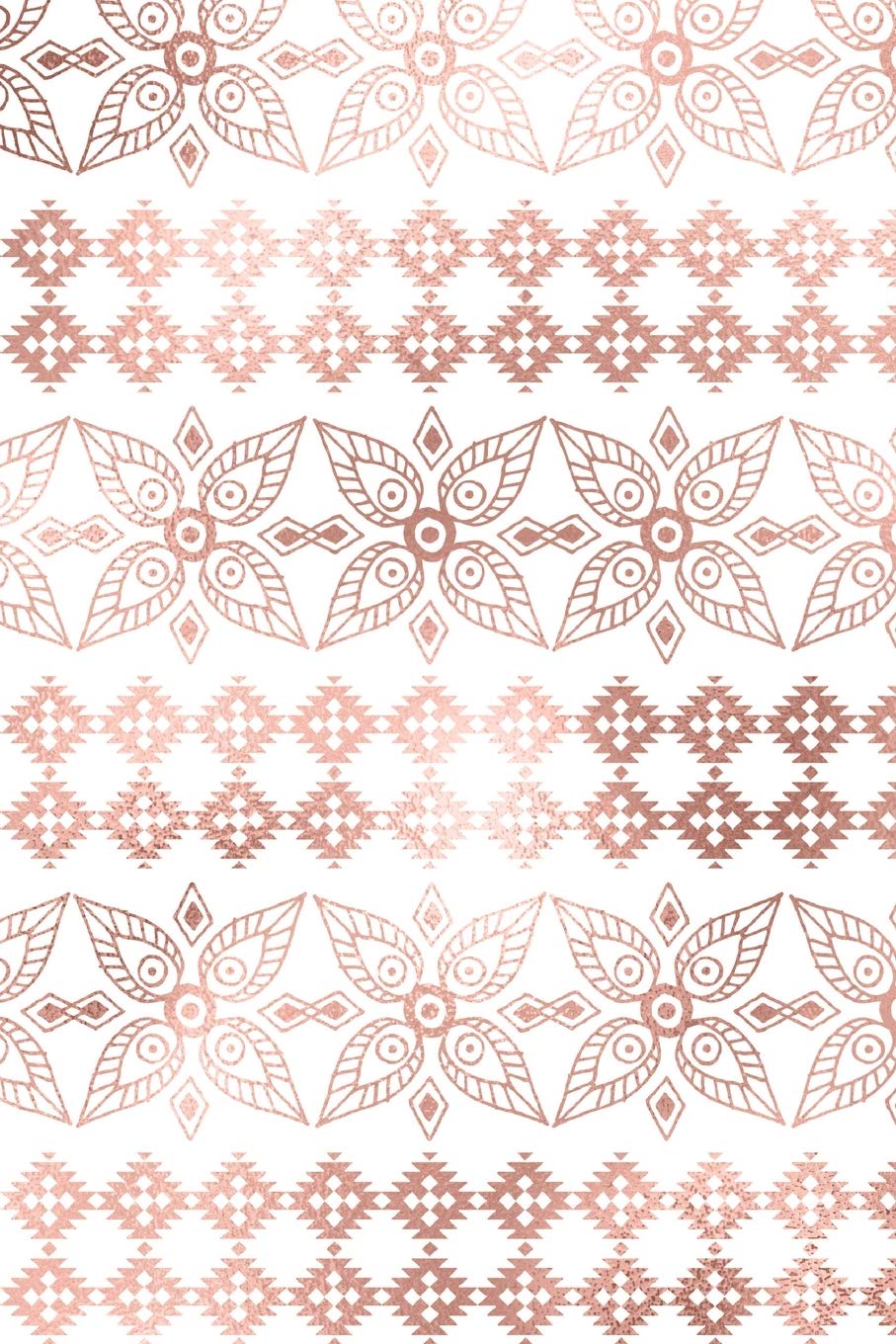 Rose Gold and Black Bohemian Composition Notebook - Small Unruled Notebook - 6x9 Blank Notebook (Softcover Journal / Notebook / Sketchbook / Diary) (6x9 Blank Softcover Notebook, Band 16) Business, Finance & Career