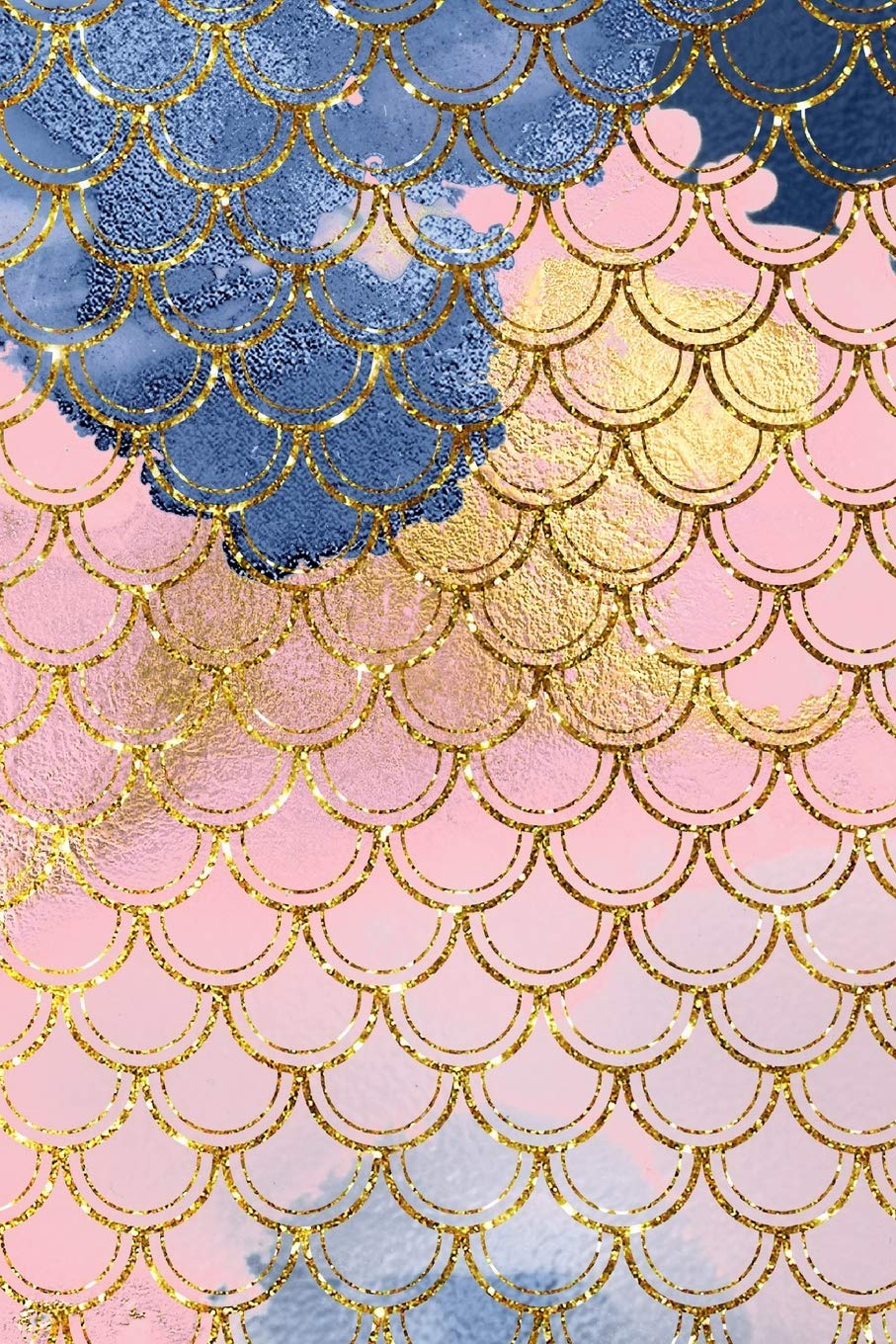 Blush and Navy Mermaid Scales Composition Notebook - Small Unruled Notebook - 6x9 Blank Notebook (Softcover Journal / Notebook / Sketchbook / Diary) (6x9 Blank Softcover Notebook, Band 61) Business, Finance & Career