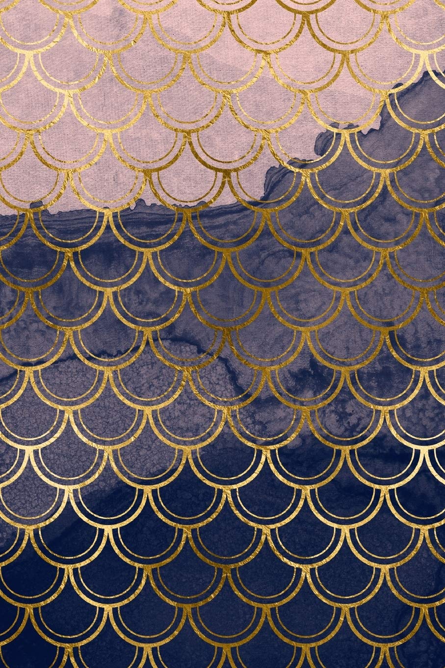 Blush and Navy Mermaid Scales Composition Notebook - Small Unruled Notebook - 6x9 Blank Notebook (Softcover Journal / Notebook / Sketchbook / Diary) (6x9 Blank Softcover Notebook, Band 61) Business, Finance & Career