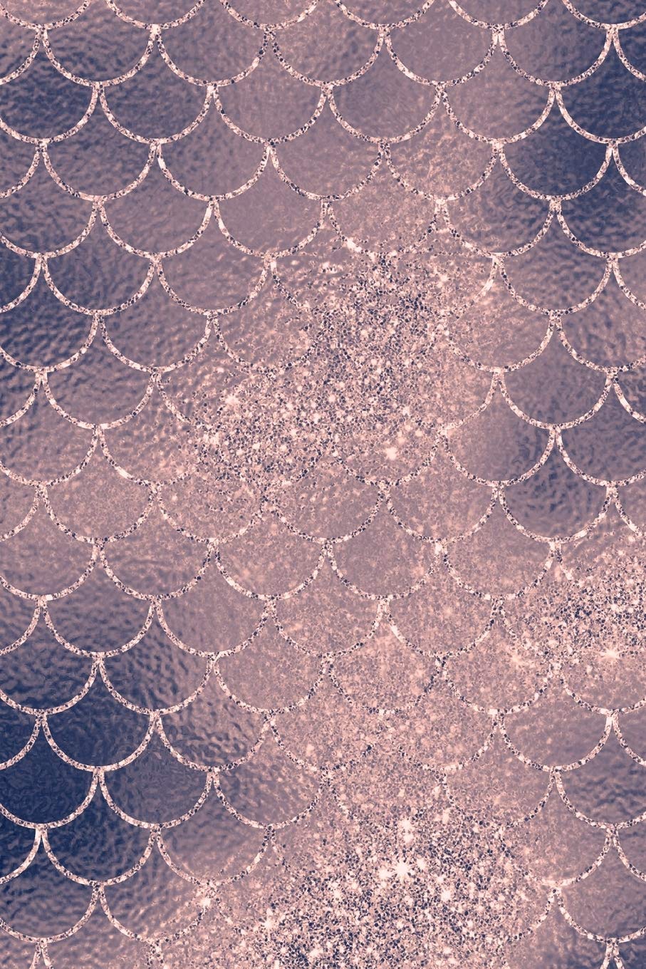 Blush and Navy Mermaid Scales Composition Notebook - Small Unruled Notebook - 6x9 Blank Notebook (Softcover Journal / Notebook / Sketchbook / Diary) Business, Finance & Career