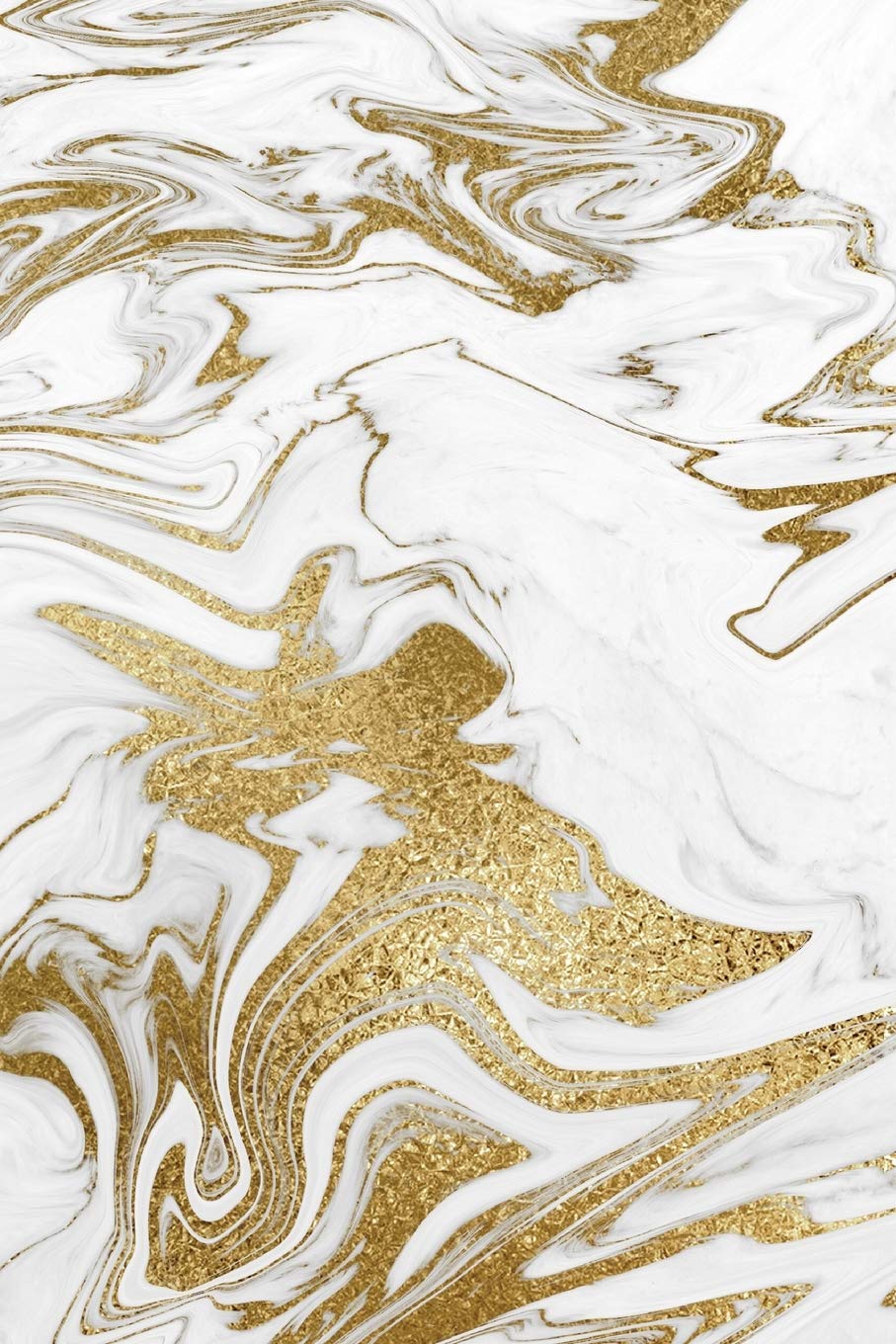 Liquid Gold Marble Composition Notebook - Small Unruled Notebook - 6x9 Blank Notebook (Softcover Journal / Notebook / Sketchbook / Diary) (6x9 Blank Softcover Notebook, Band 252) Business, Finance & Career
