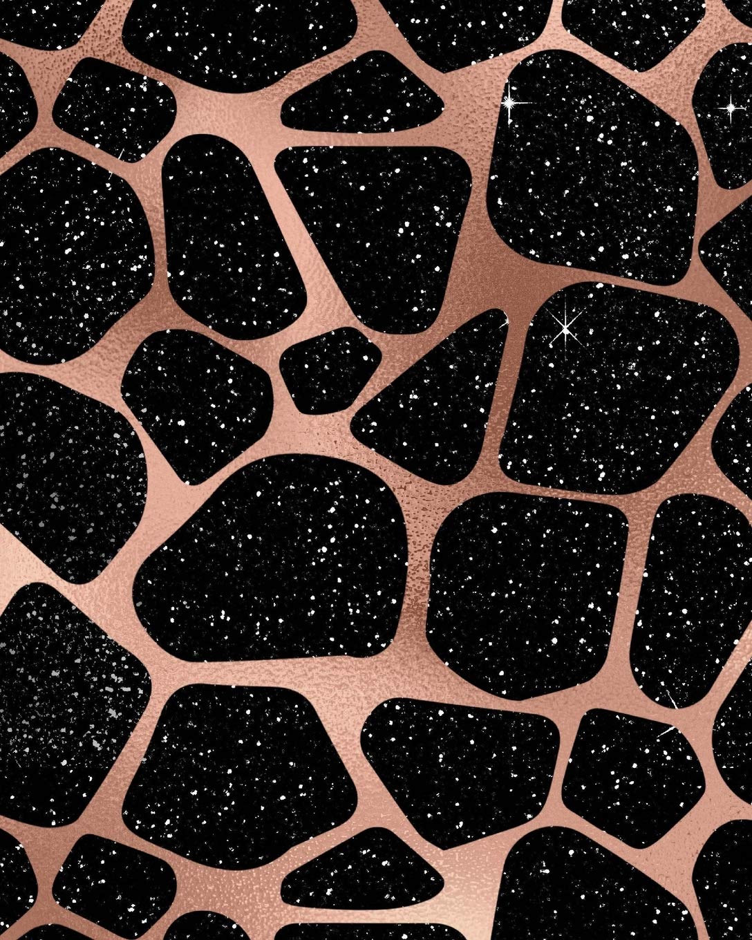 Rose Gold and Black Glam Composition Notebook - Large Unruled Notebook - 8x10 Blank Notebook (Softcover Journal / Notebook / Sketchbook / Diary) (8x10 Blank Softcover Notebook, Band 45) Business, Finance & Career