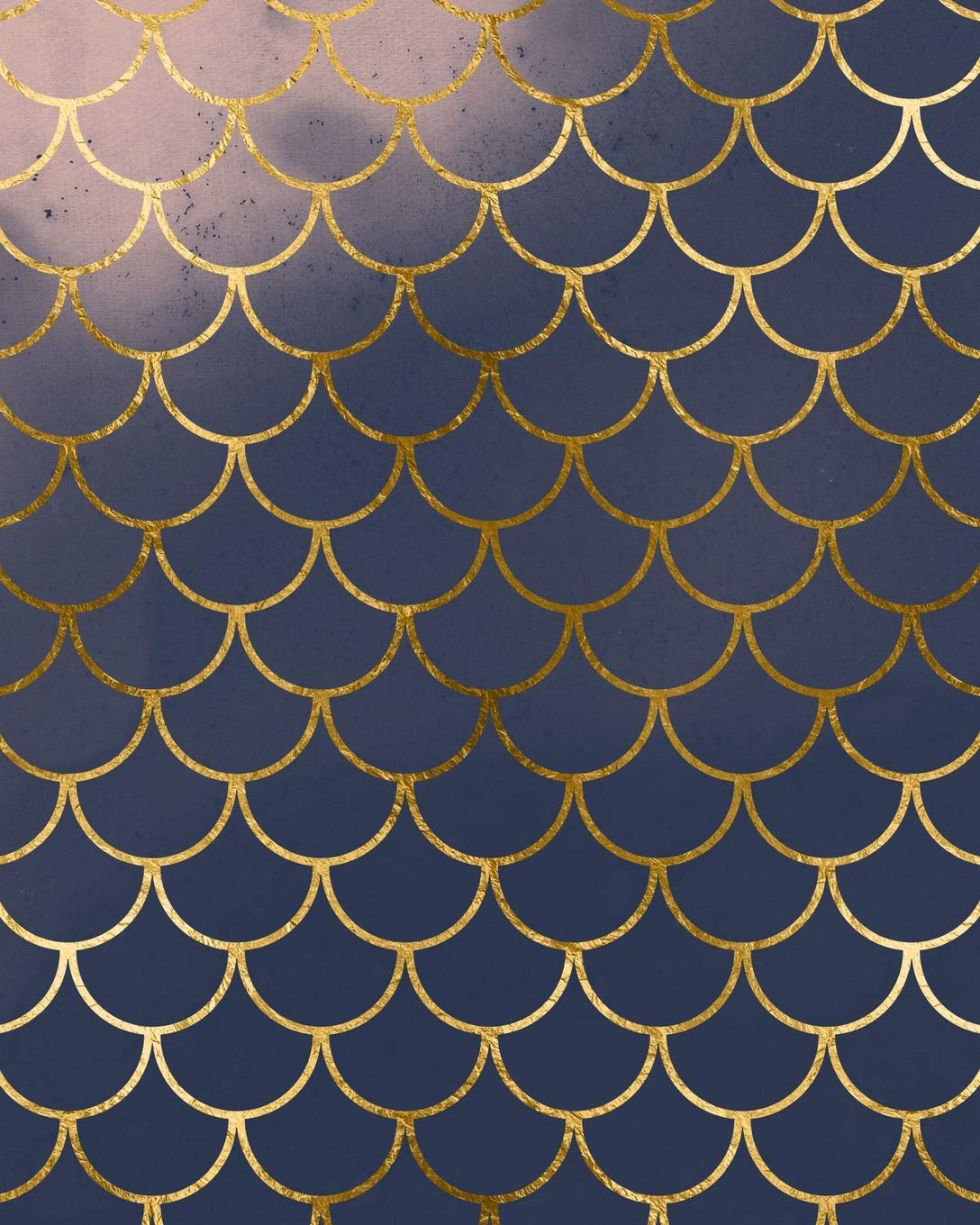 Blush and Navy Mermaid Scales Composition Notebook - Large Unruled Notebook - 8x10 Blank Notebook (Softcover Journal / Notebook / Sketchbook / Diary) (8x10 Blank Softcover Notebook, Band 62) Business, Finance & Career