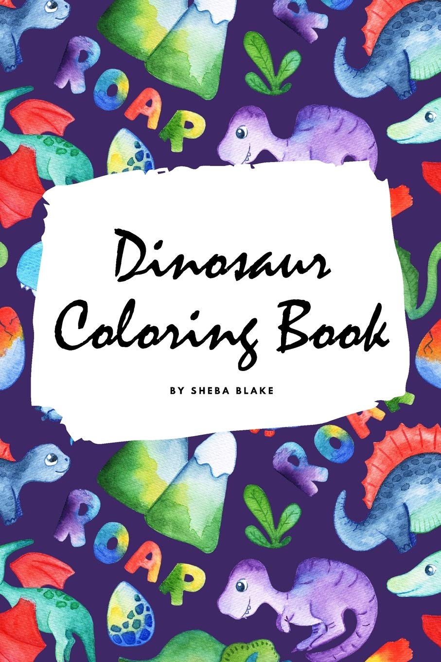 Dinosaur Coloring Book for Children (6x9 Coloring Book / Activity Book) Tiptoi & Games