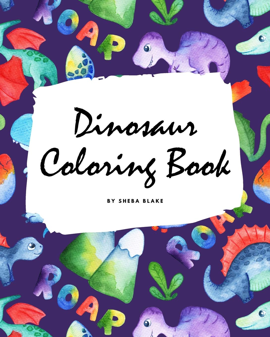 Dinosaur Coloring Book for Children (8x10 Coloring Book / Activity Book) Tiptoi & Games