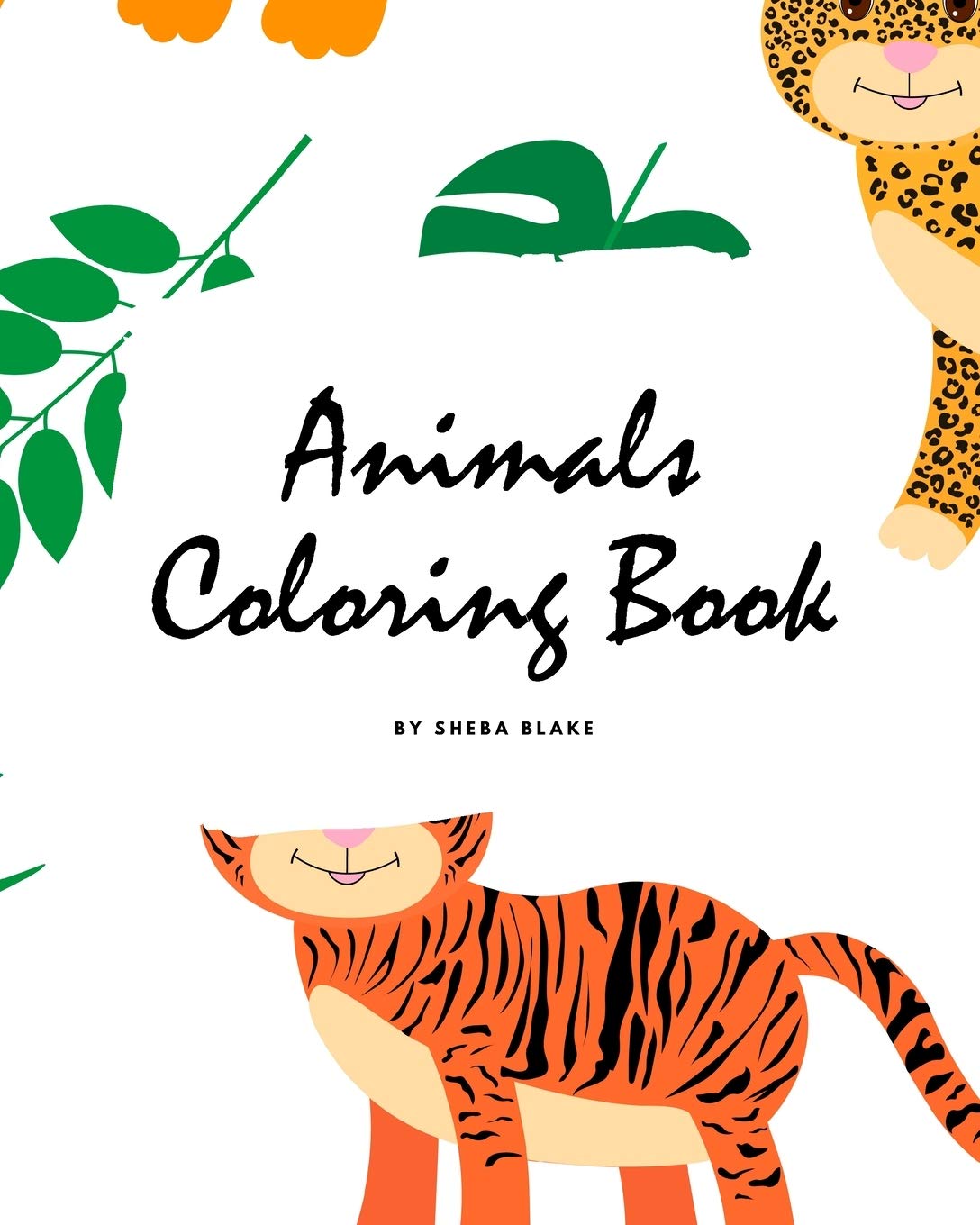 Animals Coloring Book for Children (8x10 Coloring Book / Activity Book) Tiptoi & Games