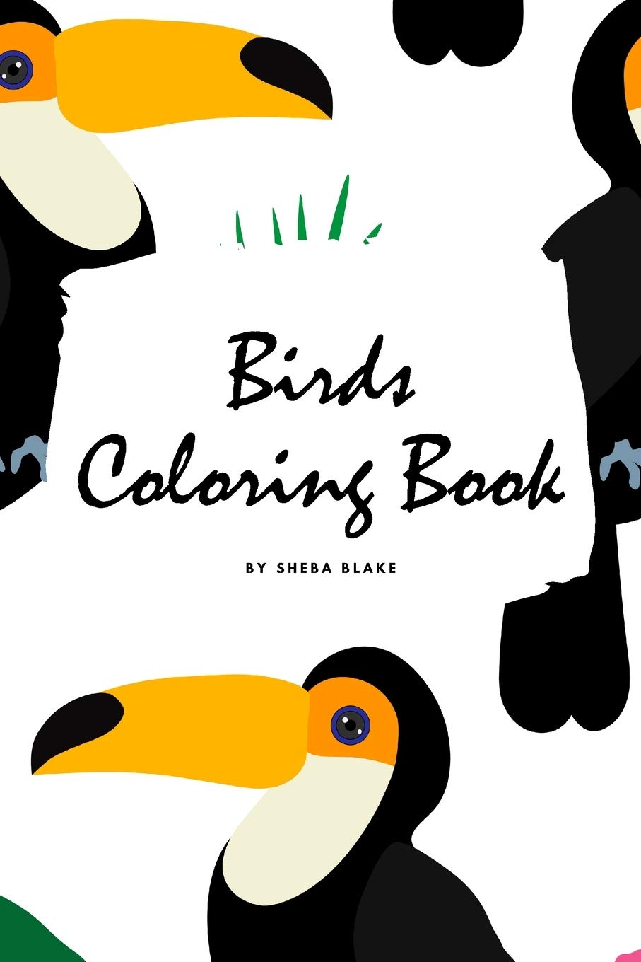 Birds Coloring Book for Children (6x9 Coloring Book / Activity Book) Tiptoi & Games
