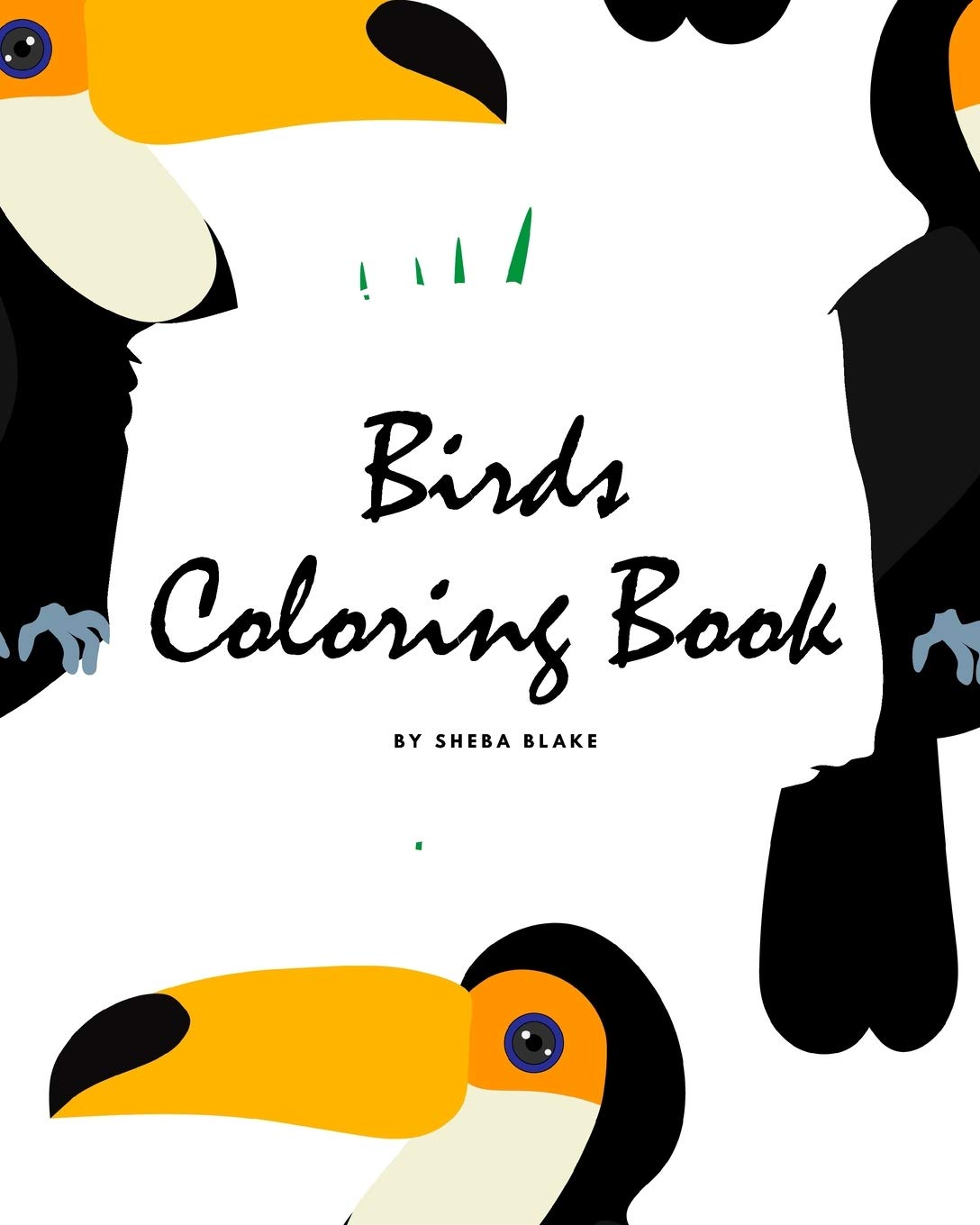 Birds Coloring Book for Children (8x10 Coloring Book / Activity Book) Tiptoi & Games