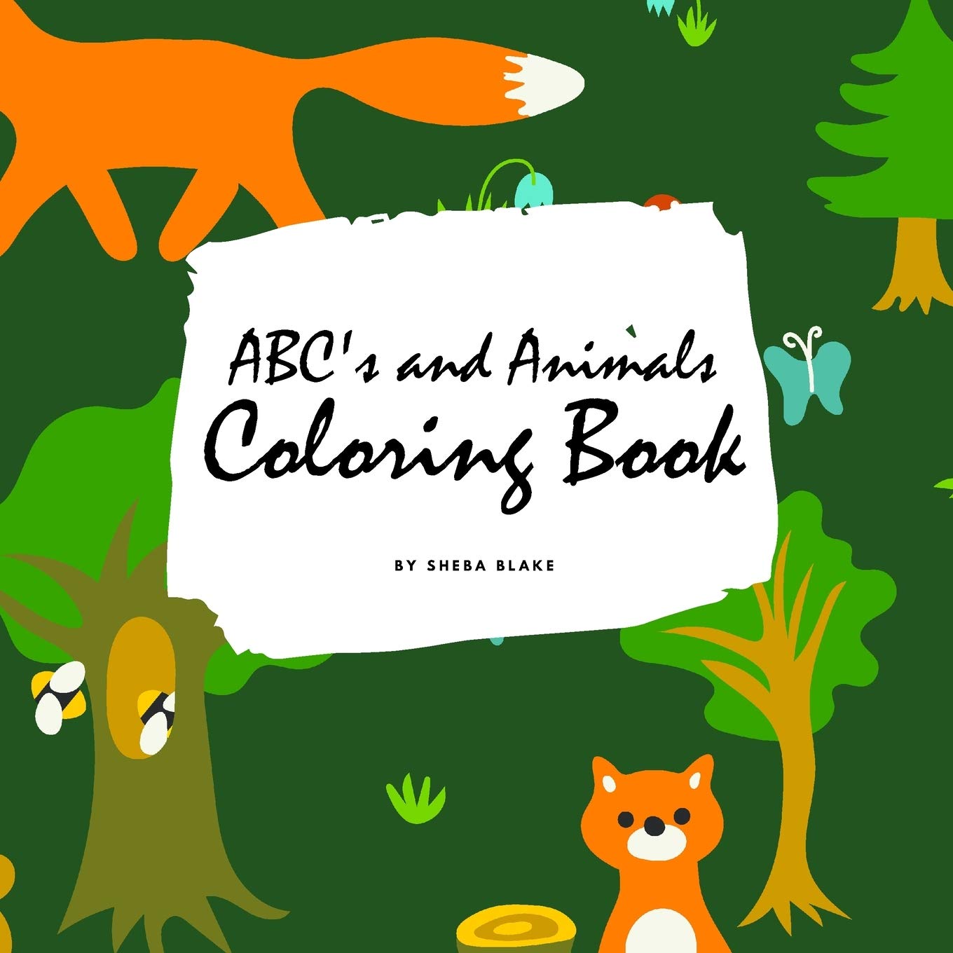 ABC's and Animals Coloring Book for Children (8.5x8.5 Coloring Book / Activity Book) Tiptoi & Games