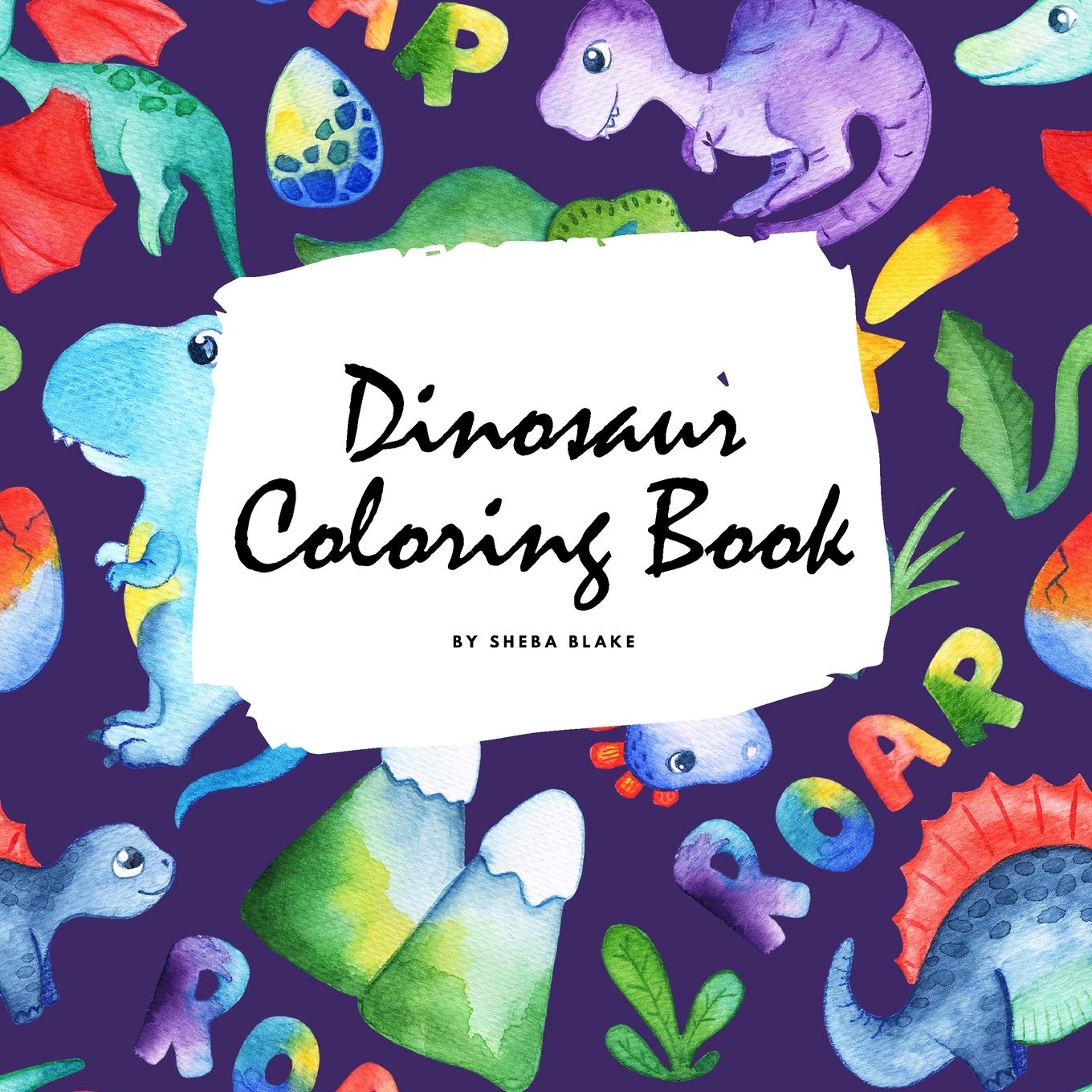Dinosaur Coloring Book for Children (8.5x8.5 Coloring Book / Activity Book) Tiptoi & Games