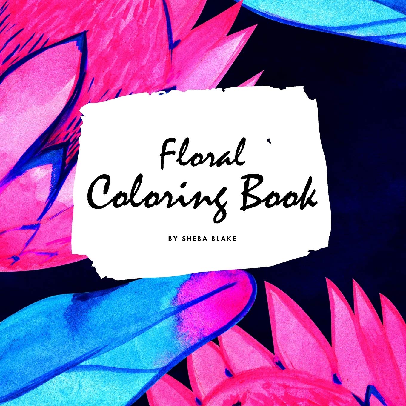 Floral Coloring Book for Young Adults and Teens (8.5x8.5 Coloring Book / Activity Book) Young adult books