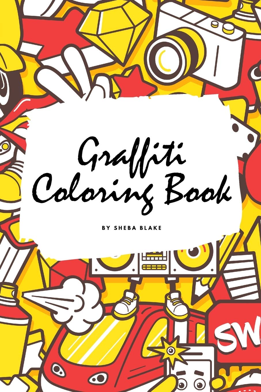 Graffiti Coloring Book for Children (6x9 Coloring Book / Activity Book) Tiptoi & Games