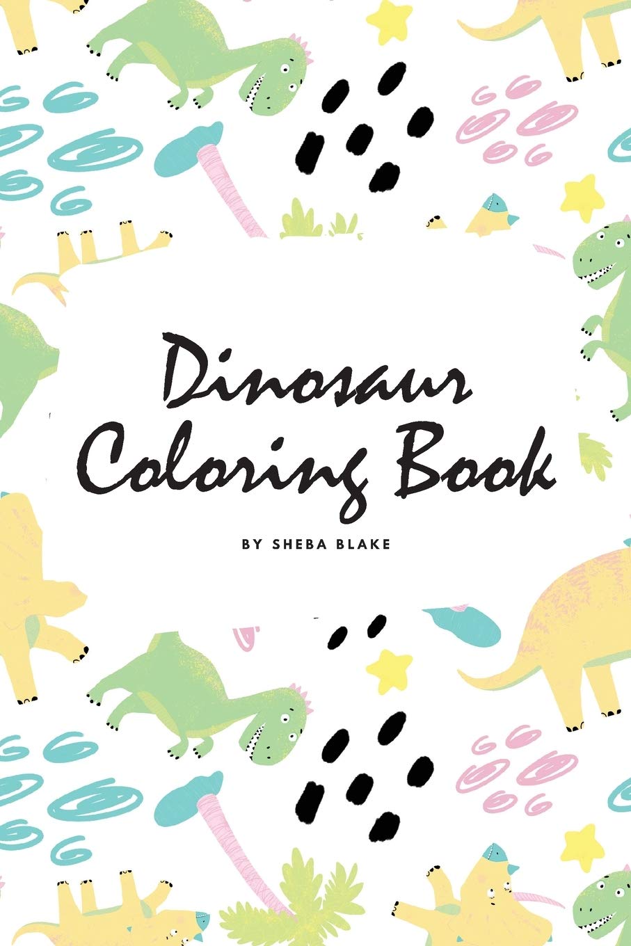 Dinosaur Coloring Book for Children (6x9 Coloring Book / Activity Book) Tiptoi & Games